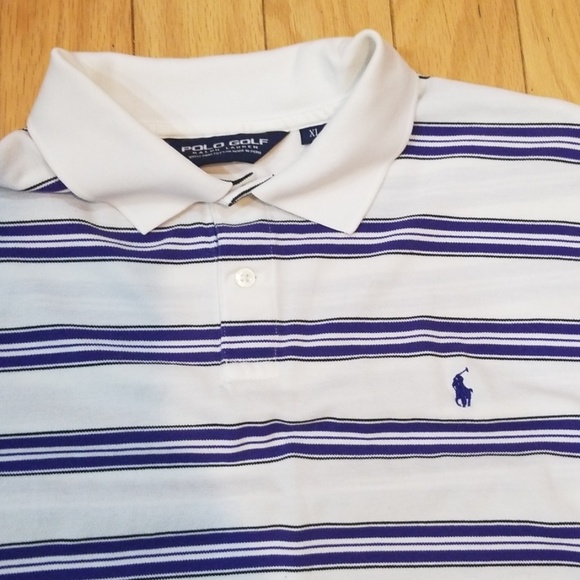 Polo Ralph Lauren Golf Striped Polo Shirt XL - Picture 3 of 7